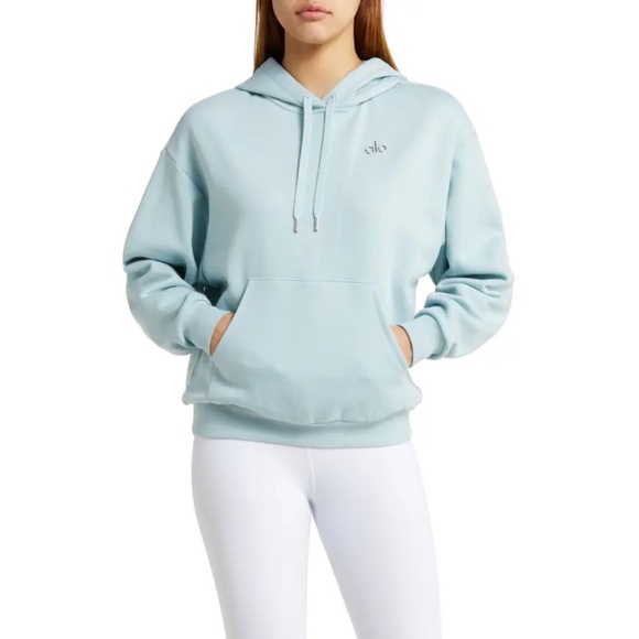Alo Yoga Accolade Hoodie Chalk Blue XL - Picture 5 of 13